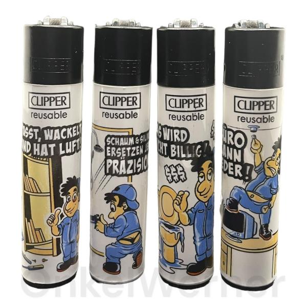 Handwerker 2 Clipper Feuerzeuge